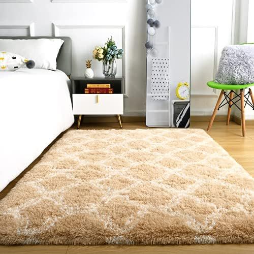 Ompaa Fluffy Area Rugs, Ultra Soft Shaggy Carpet for Living Room Bedroom, Large Plush Moroccan Rug f | Amazon (US)