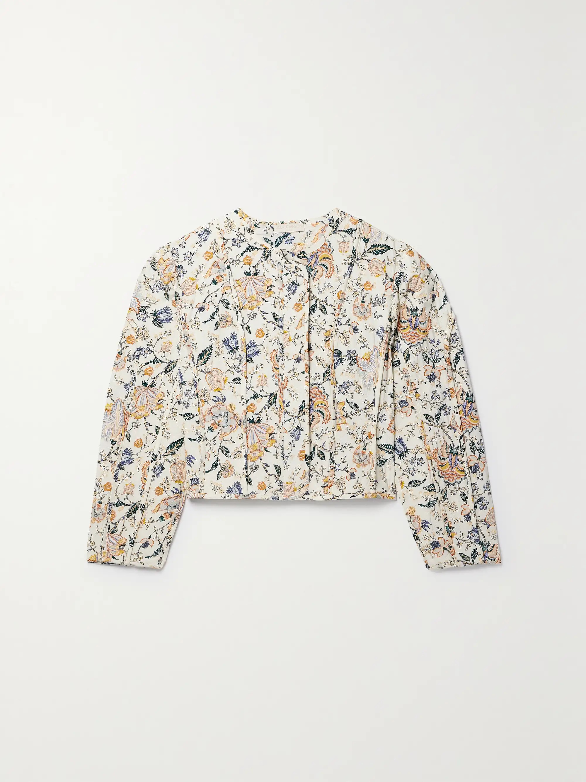 Anika quilted floral-print silk jacket | NET-A-PORTER (US)