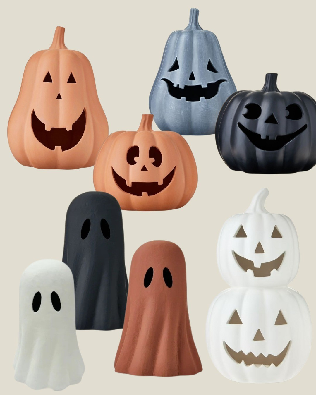 Walmart Finds: Halloween Decorjack-o-lantern, clay pumpkin, ghost, stacked pumpkins, home decor

#LTKHome