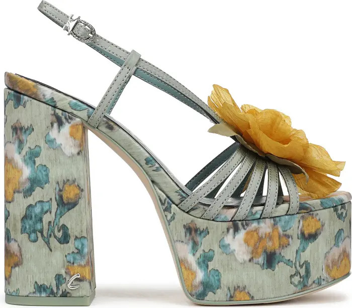 Siena Flower Platform Slingback Sandal (Women) | Nordstrom