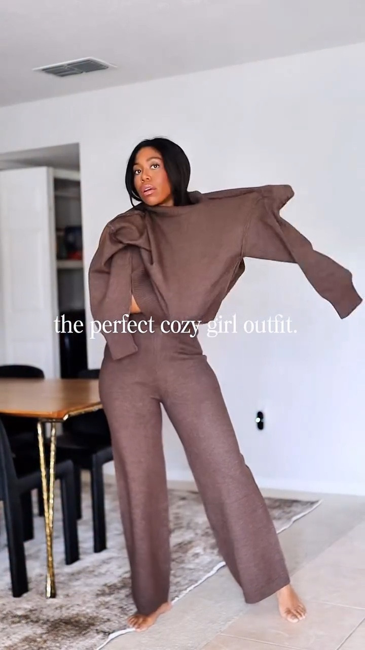 Cozy 🧸🤍 under $100 and on repeat all season.
This sweater set + jacket combo is that good.
Comment SHOP and I’ll send you the links ✨

#cozystyle 
#WinterOutfitIdeas
#AffordableFashion
#NeutralStyle
#EverydayOutfits 

brown sweater set, cozy winter outfit, affordable winter fashion, neutral outfit ideas, under $100 outfit, cozy chic style, casual everyday look, elevated basics, lounge set outfit, winter layering, Amazon fashion finds, easy outfit formula