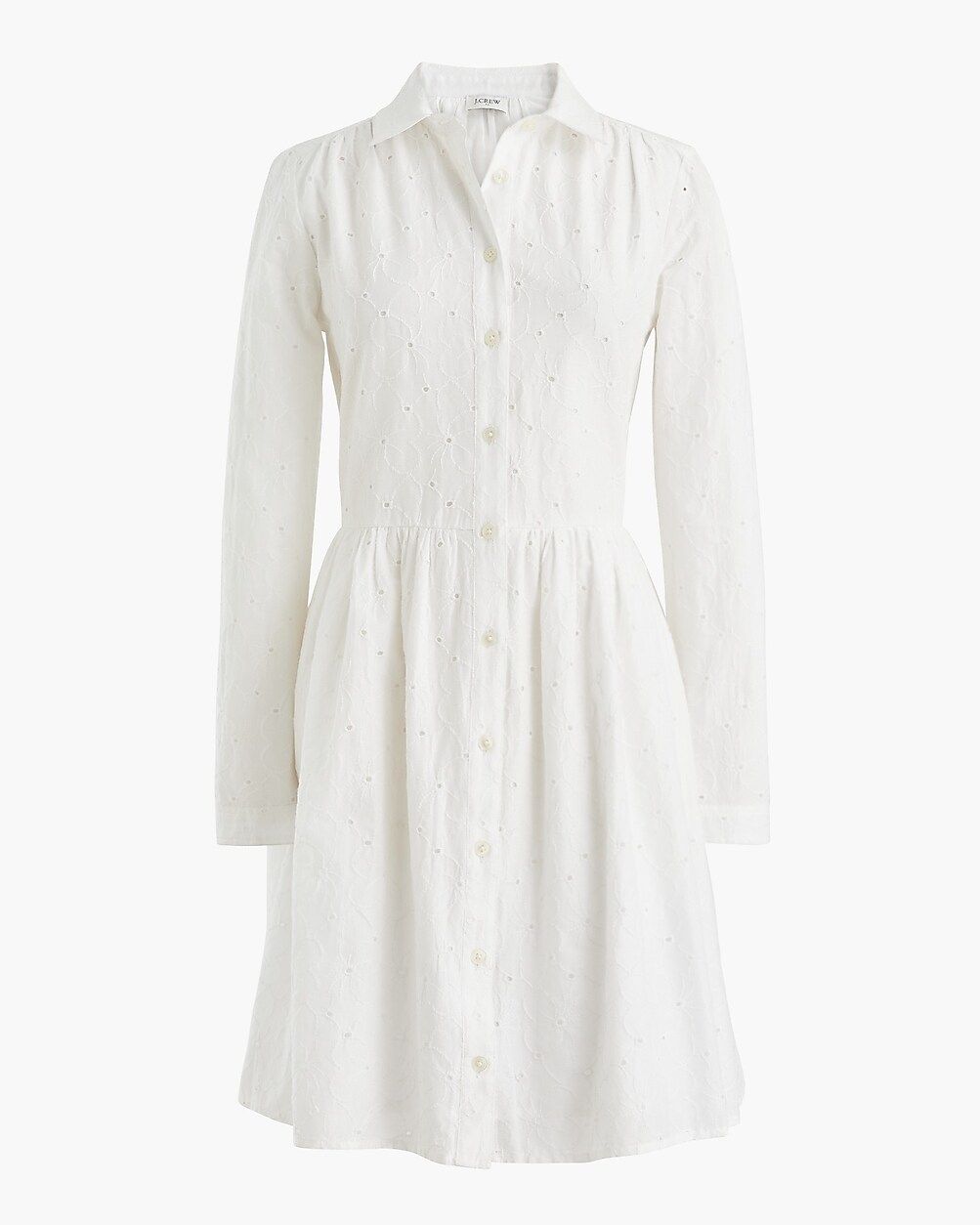 Eyelet mini shirtdress | J.Crew Factory