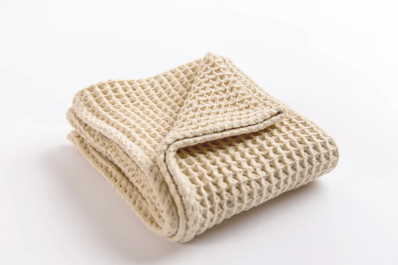 Waffle Baby Blanket in Sand - made from soft and lofty waffle gauze - 100% cotton | Etsy (US)