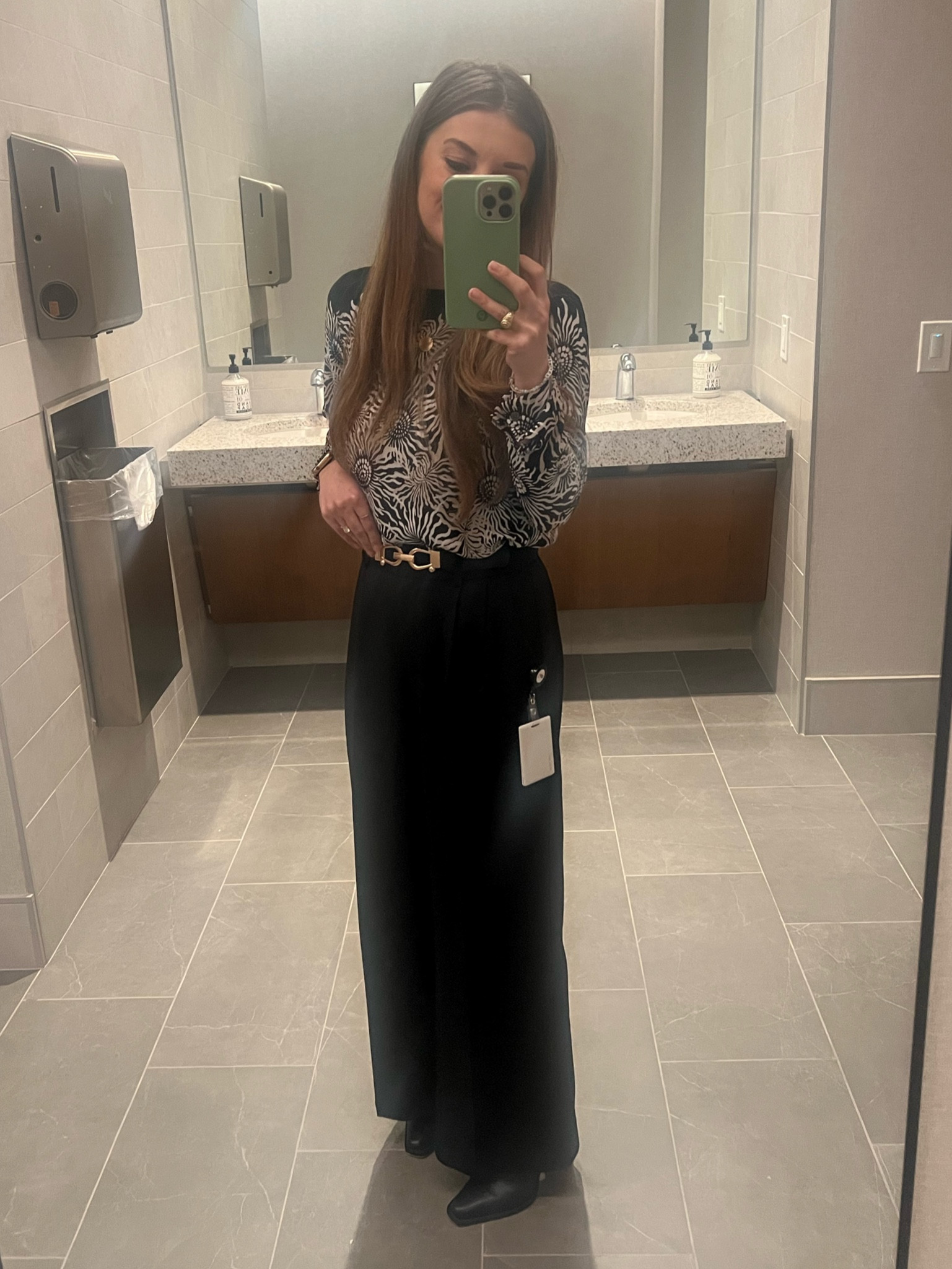 Work wear in the work place. Aka the bathroom 

#LTKWorkwear #LTKShoeCrush #LTKFindsUnder50