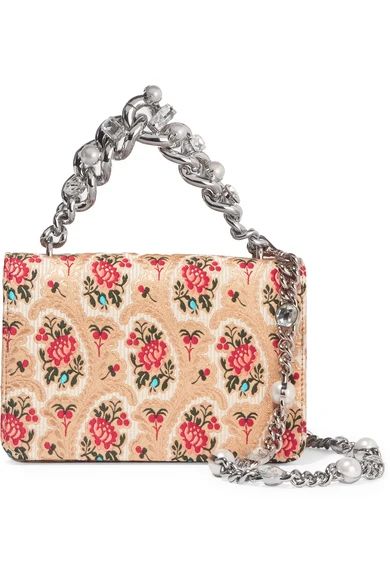 Mogador floral-jacquard shoulder bag | NET-A-PORTER (UK & EU)