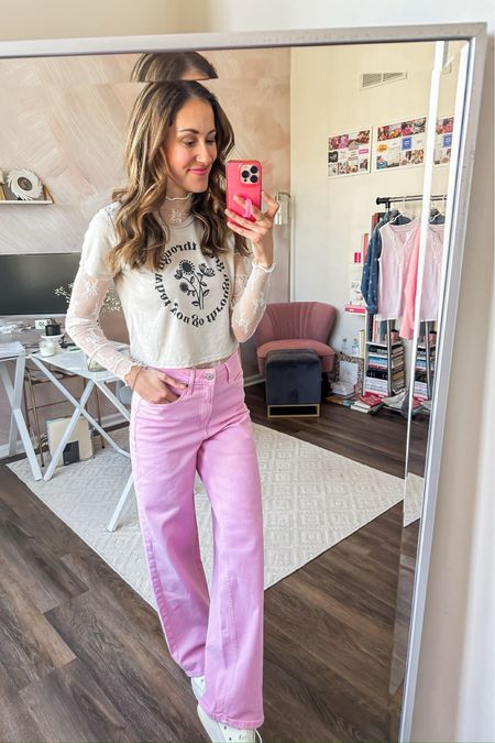 Old navy pink pants + layered tops 

Lace layering top // graphic t shirt outfit // spring fashion // Amazon fashion // old navy fashion 

#LTKFindsUnder50 #LTKSeasonal #LTKStyleTip
