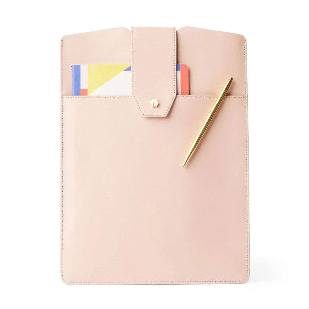 Daily GENUINE LEATHER Laptop Clutch | Lindsay Albanese