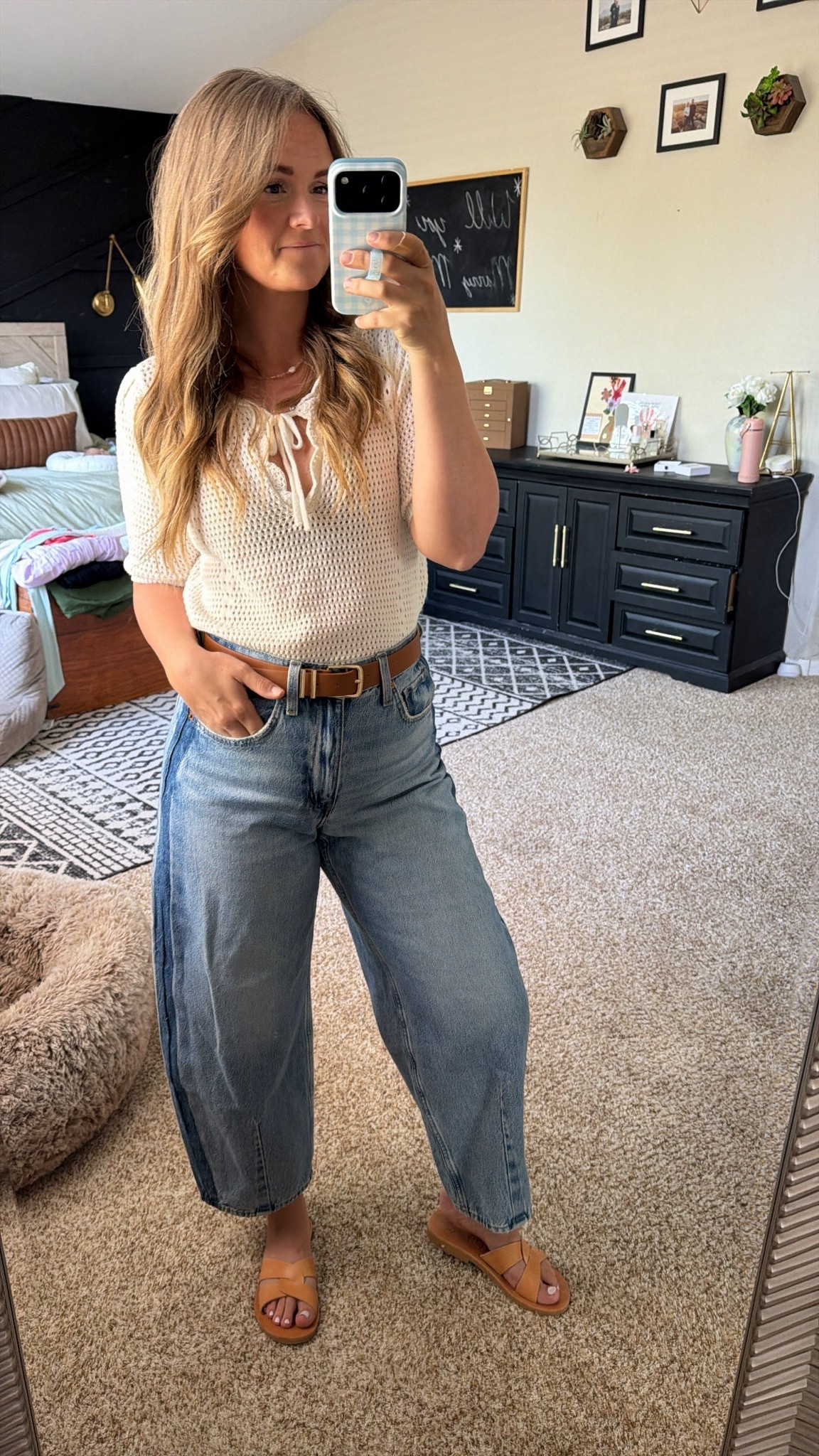Love an easy and cute every day outfit 

Jeans and top are @Target 
Belt is Amazon

#LTKmomlife #LTKSaleAlert #LTKootd