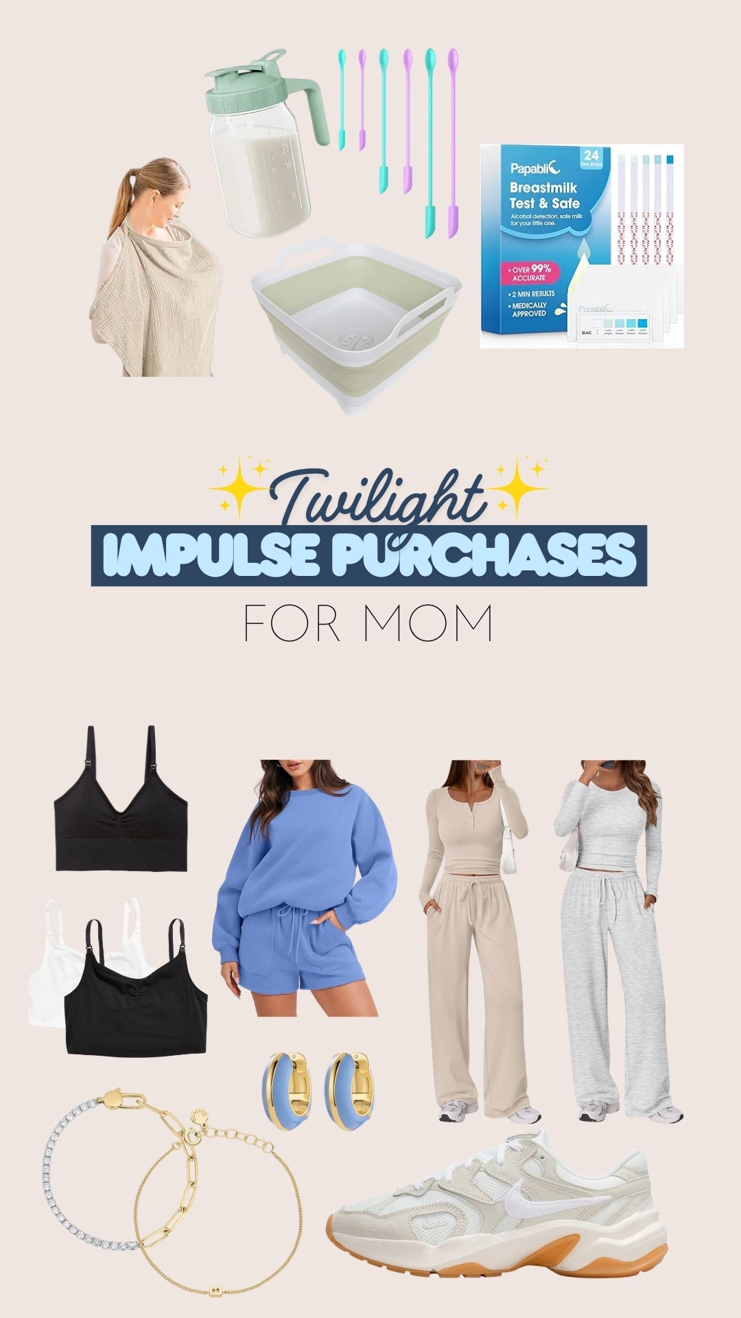 Twilight impulse purchases: things for me! Comfy sets, nursing and pumping bras, some jewelry, and additional pumping supplies! 

#LTKdayinmylife #LTKBump #LTKmomlife