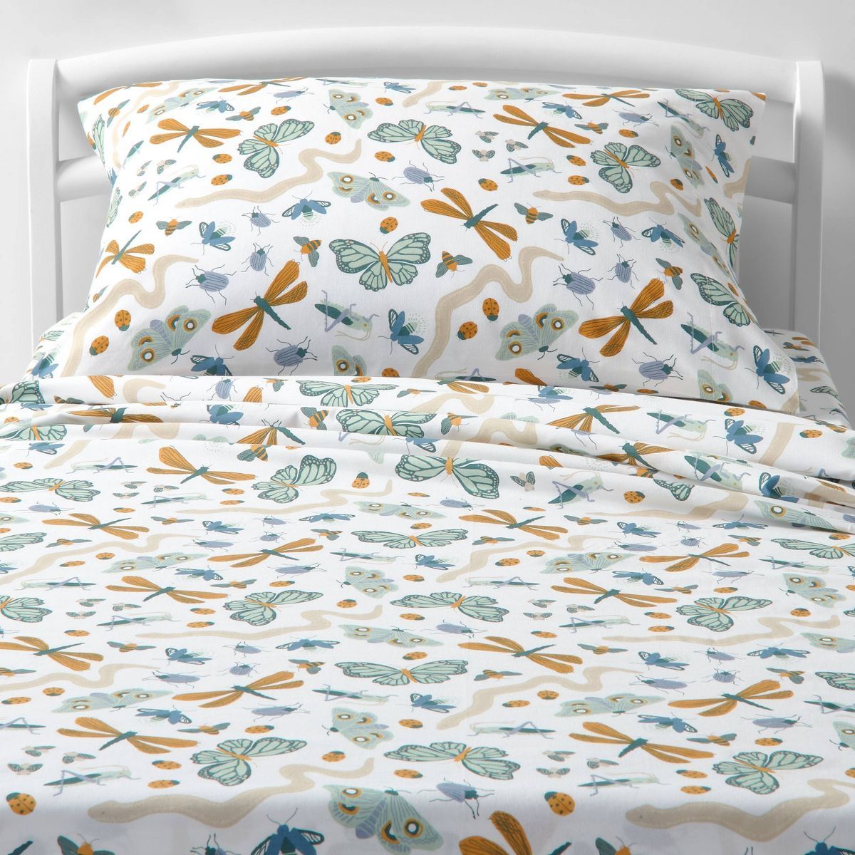 Insect Print Cotton Kids' Sheet Set - Pillowfort™ | Target