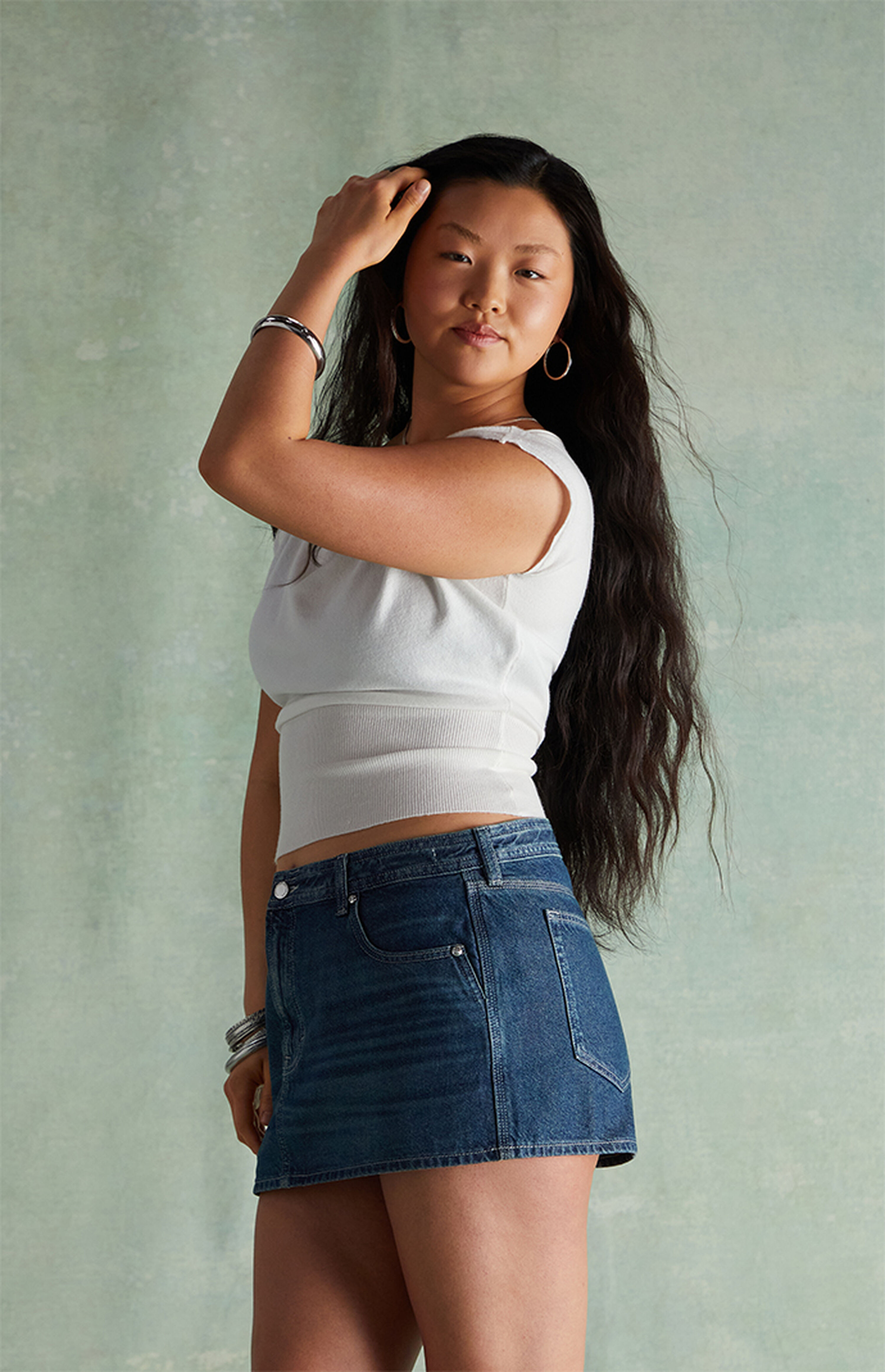 Piper Dark Indigo Denim Micro Mini Skirt | PacSun