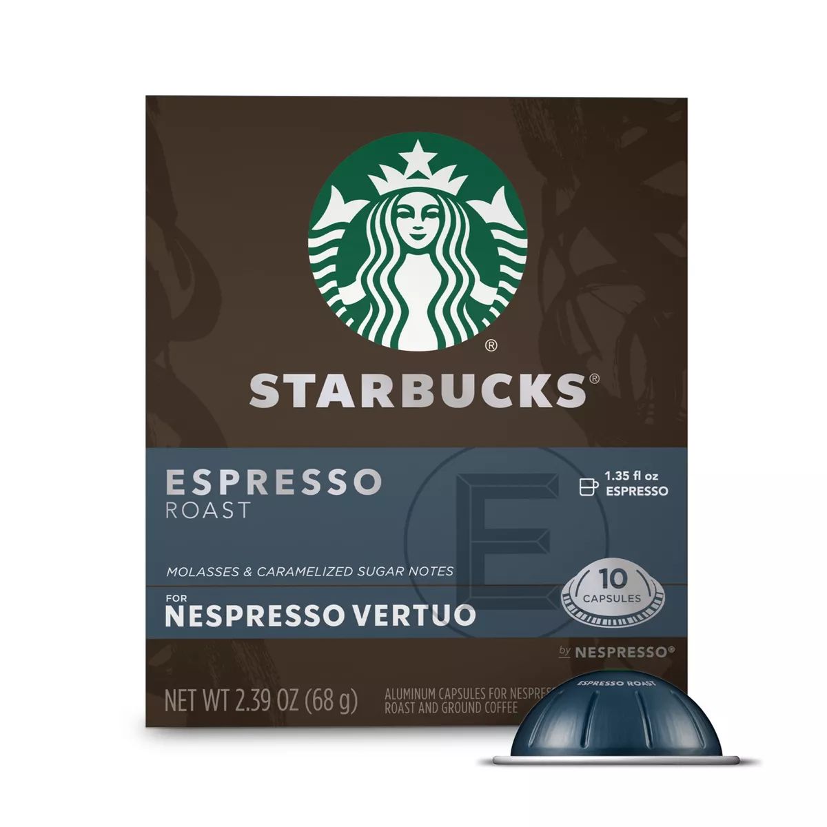 Starbucks by Nespresso Vertuo Line Pods Dark Roast Coffee Espresso Roast - 8ct | Target