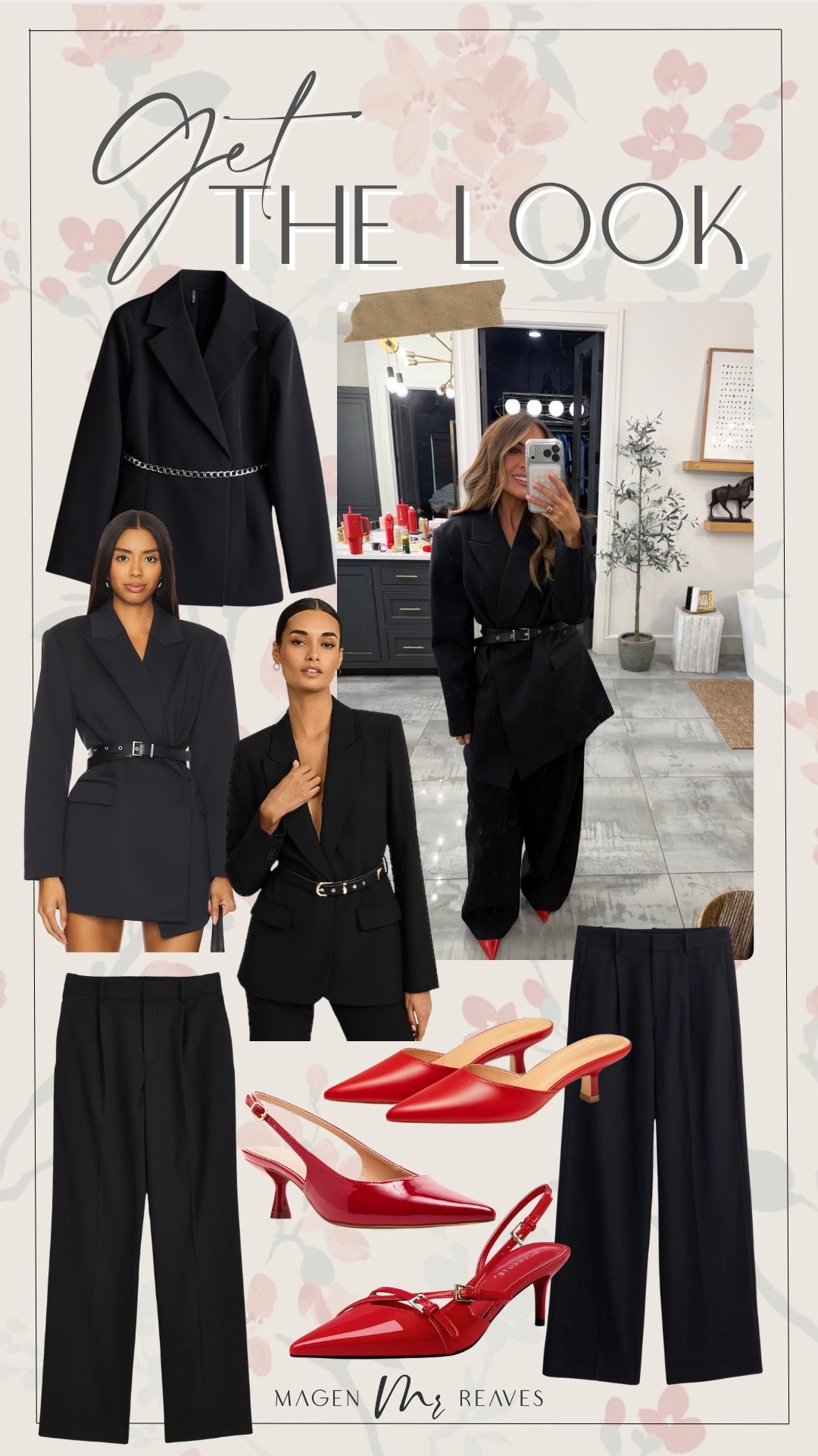Belted black blazer outfit 🖤

Blazer outfit, red heels, straight leg pants, black dress pants

#LTKootd #LTKPetite