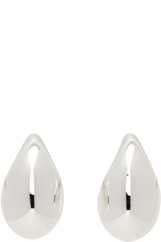 Silver Small Drop Earrings | SSENSE