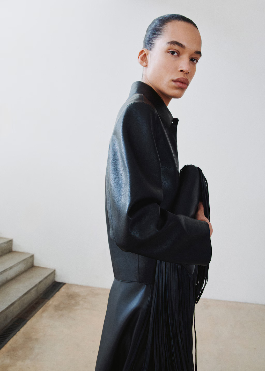 Faux-leather jacket with pockets | Mango (US/MX/AU)