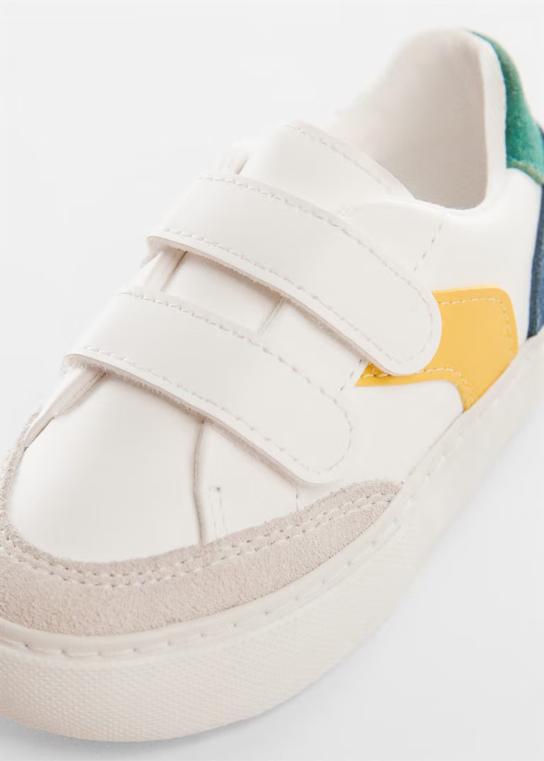 Velcro fastening mixed sneakers | MANGO (US)