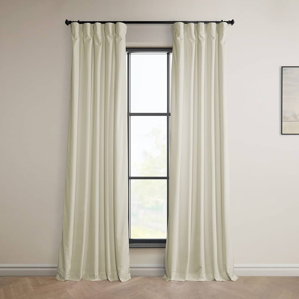 HPD Half Price Drapes Heritage Plush Velvet Curtains for Bedroom & Living Room 50 X 96, VPYC-1985... | Amazon (US)