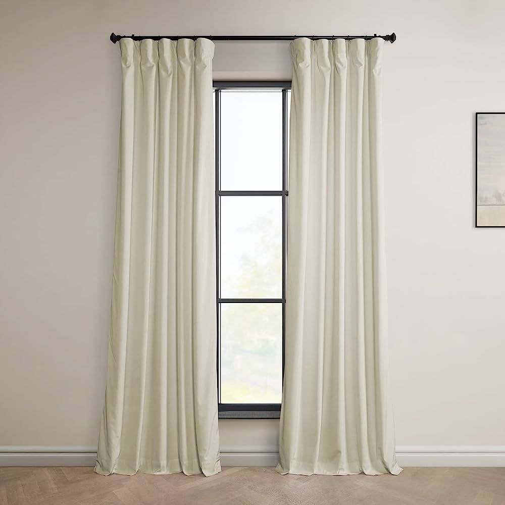 HPD Half Price Drapes Heritage Plush Velvet Curtains for Bedroom & Living Room 50 X 96, VPYC-1985... | Amazon (US)