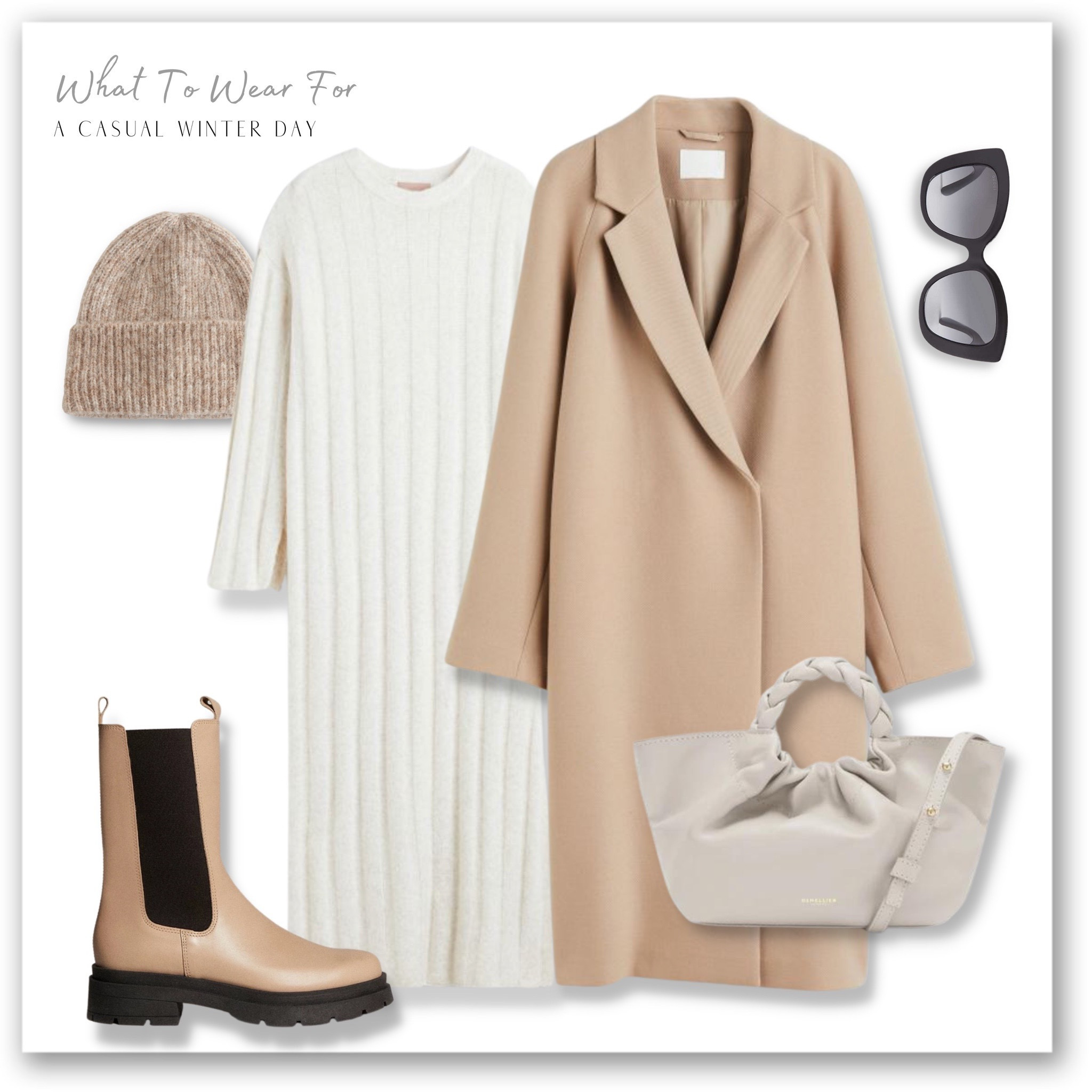 Winter neutral colours outfit 🤍 #mango #cos #andotherstories #toryburch #samedelman #toteme #h&m #celine #gucci #knitdress #sale #lagunaboots #sunglasses #longcoat #woolcoat #winteroutfit #ootd #maternity #maternityoutfit 

#LTKSeasonal #LTKstyletip #LTKbump