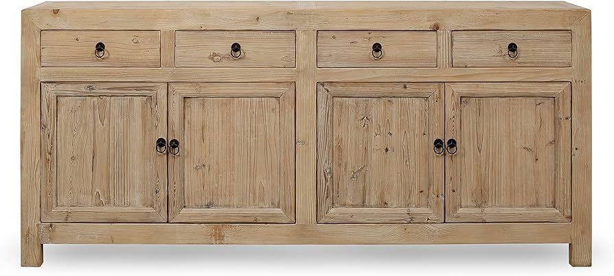Artissance Natural Reclaimed Wood Indoor Shandong w/4 Drawers & 4 Doors, Buffet Storage Cabinets ... | Amazon (US)