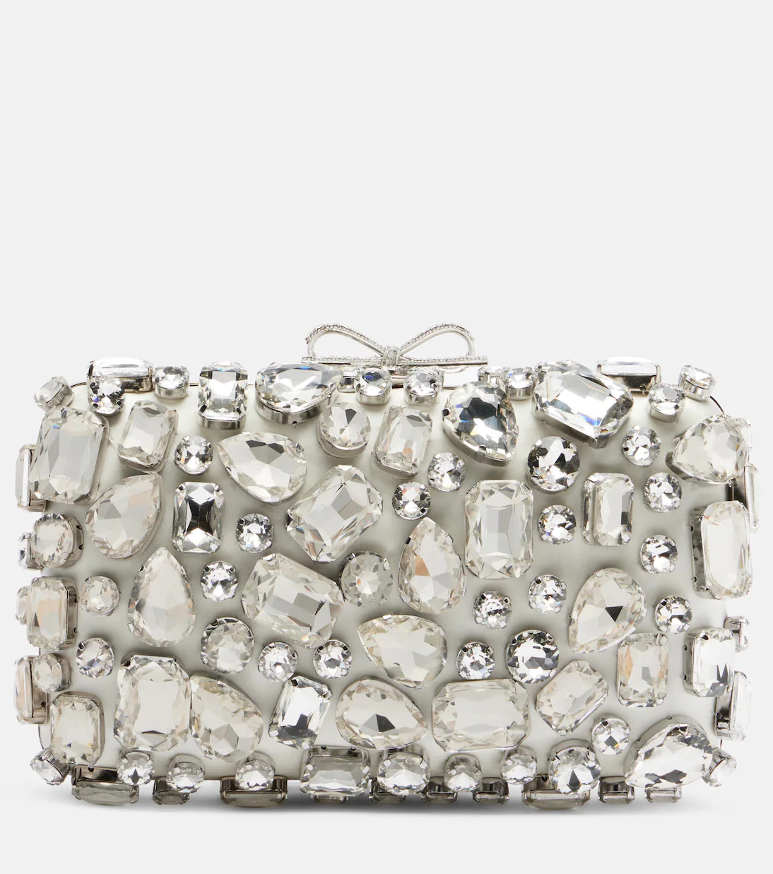 Clutch in raso con cristalli | Mytheresa (IT)