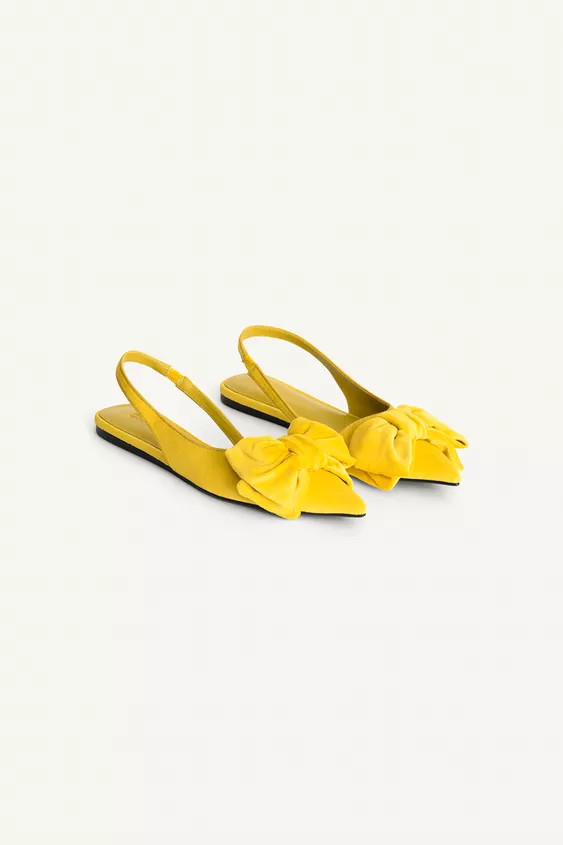 LIMITED EDITION SLINGBACKS WITH MAXI BOW | Zara US