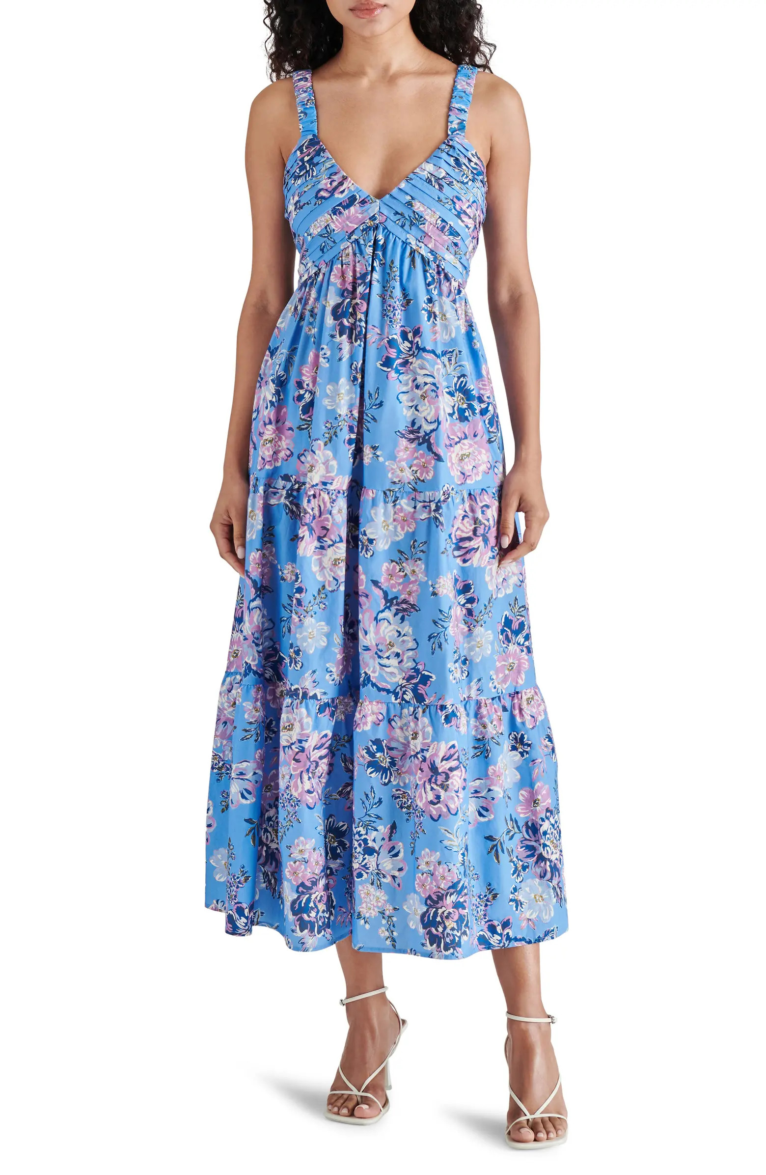 Steve Madden Eliora Floral Tiered Cotton Sundress | Nordstrom | Nordstrom