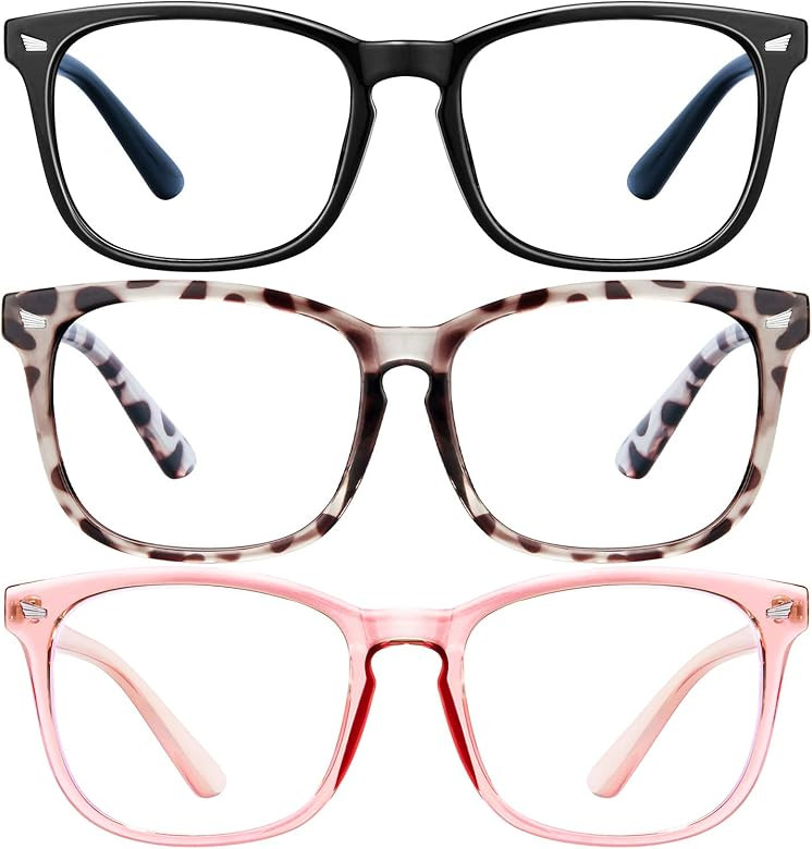 hunsquer Blue Light Glasses for Women /Men Computer Blue Light Glasses | Amazon (US)