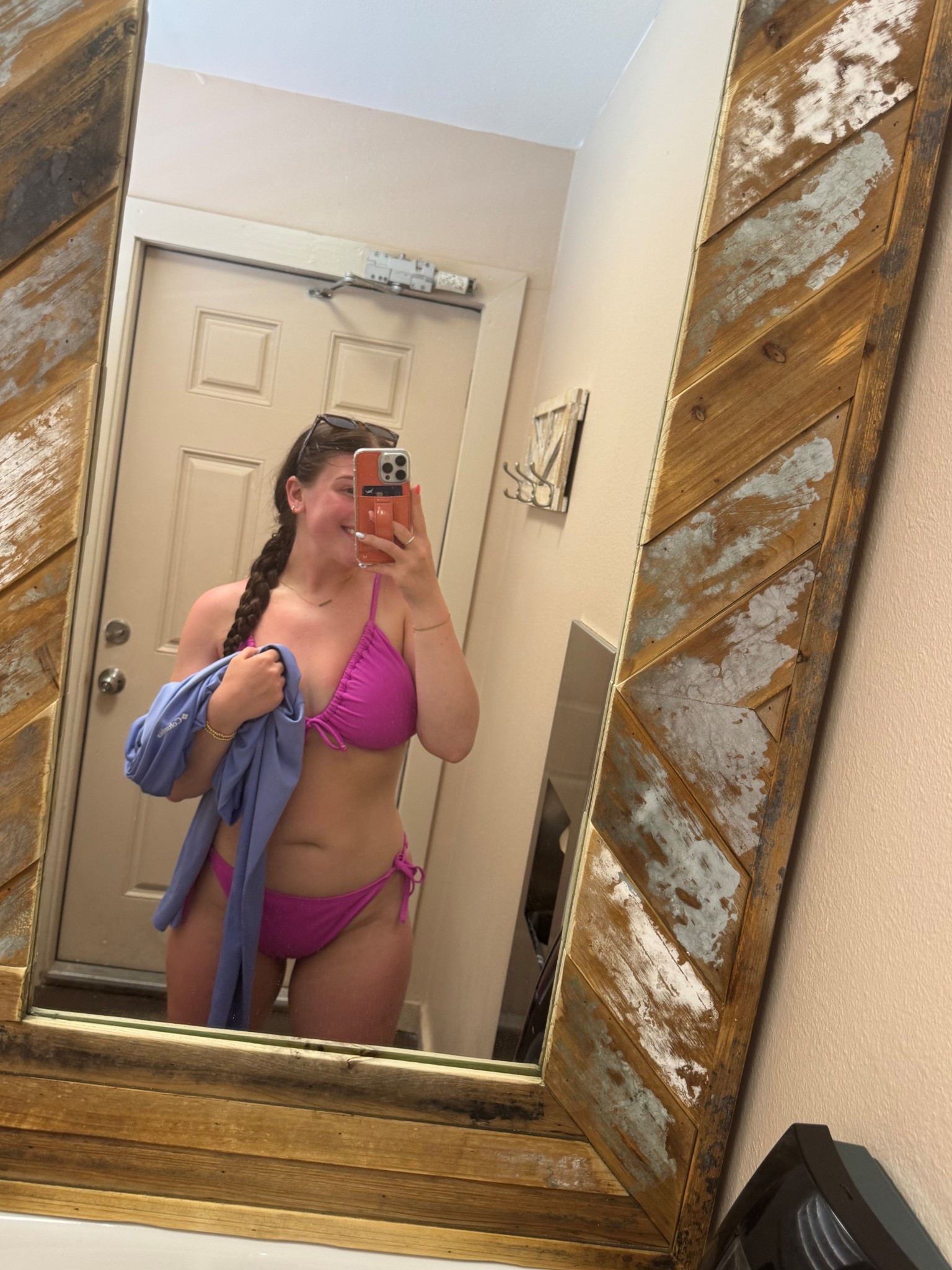 Top - XL (I wear a 36 DD)
Bottoms - Med 🩷

#LTKFindsUnder50 #LTKSwim #LTKSummerEdit