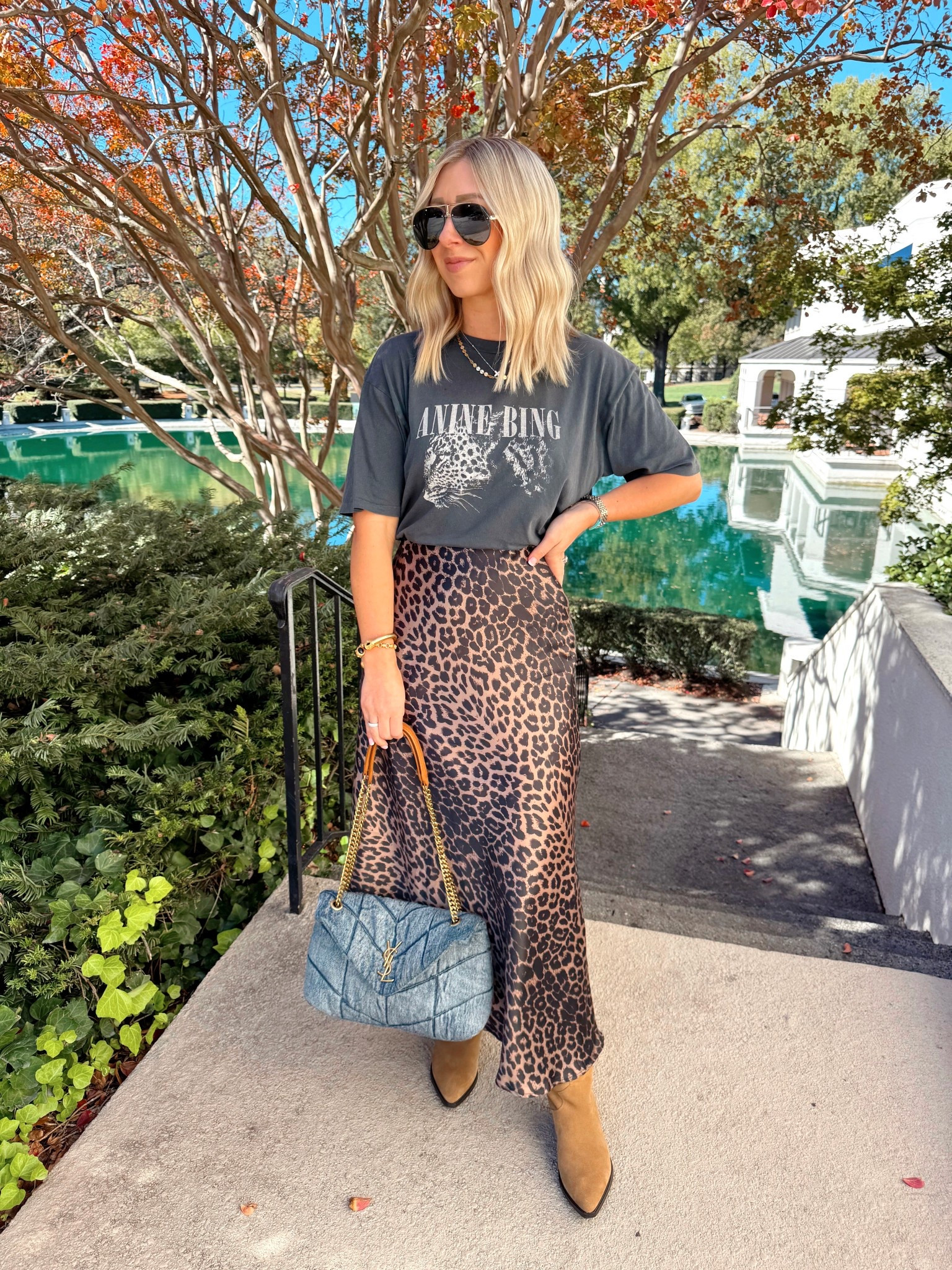 Leopard OOTD 🤎
Size small skirt and tee! 

Fall Fashion, leopard, Anine Bing  

#LTKFindsUnder100 #LTKStyleTip #LTKSaleAlert