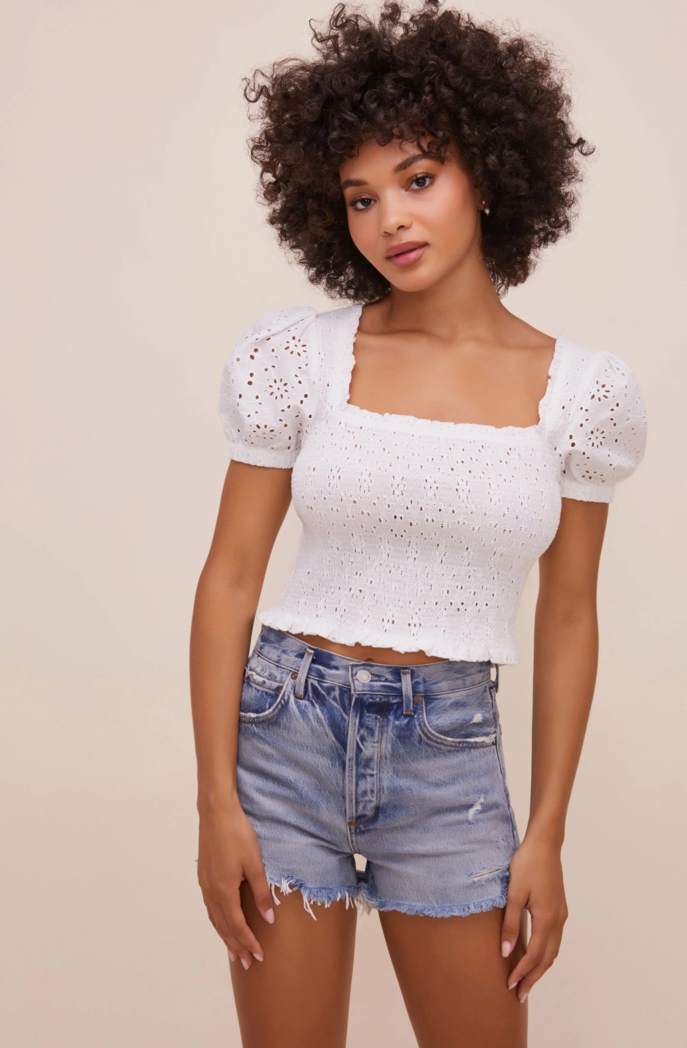 Hudson Puff Sleeve Top | ASTR The Label (US)