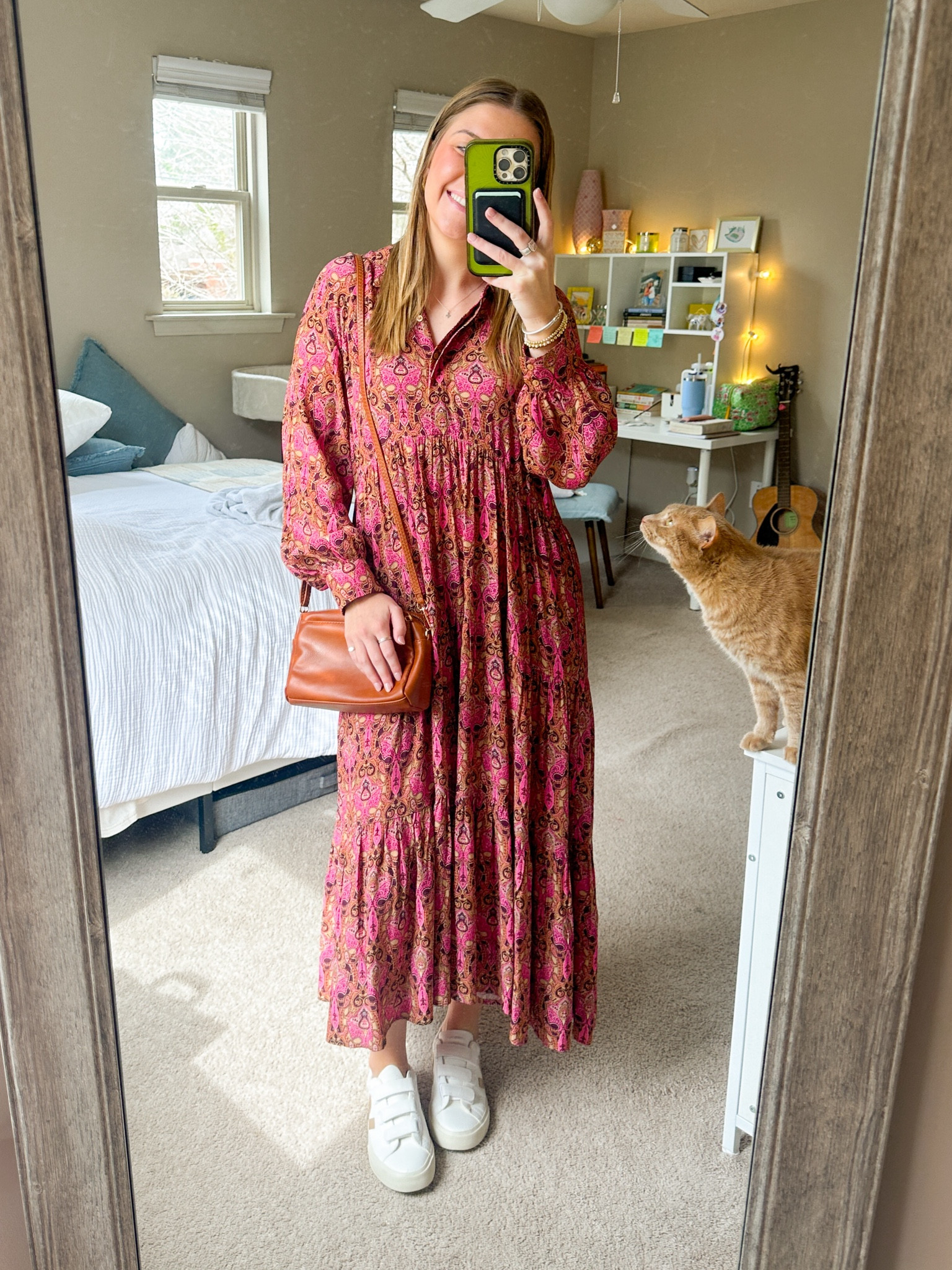 perfect transition dress 💗🤍  wore this to church ! Originally bought it at dillard’s but this one is sold out - other similar linked ! 

#LTKSeasonal #LTKU #LTKitbag