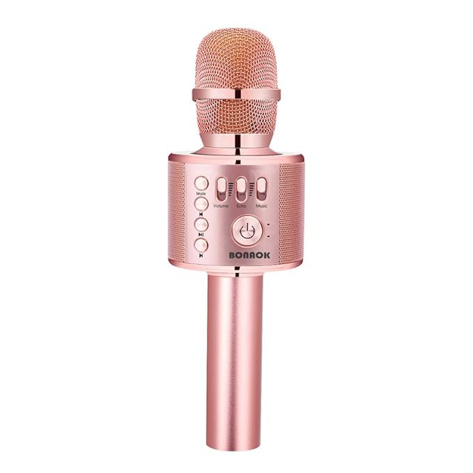 BONAOK Wireless Bluetooth Karaoke Microphone,3-in-1 Portable Handheld karaoke Mic Speaker Machine... | Amazon (US)