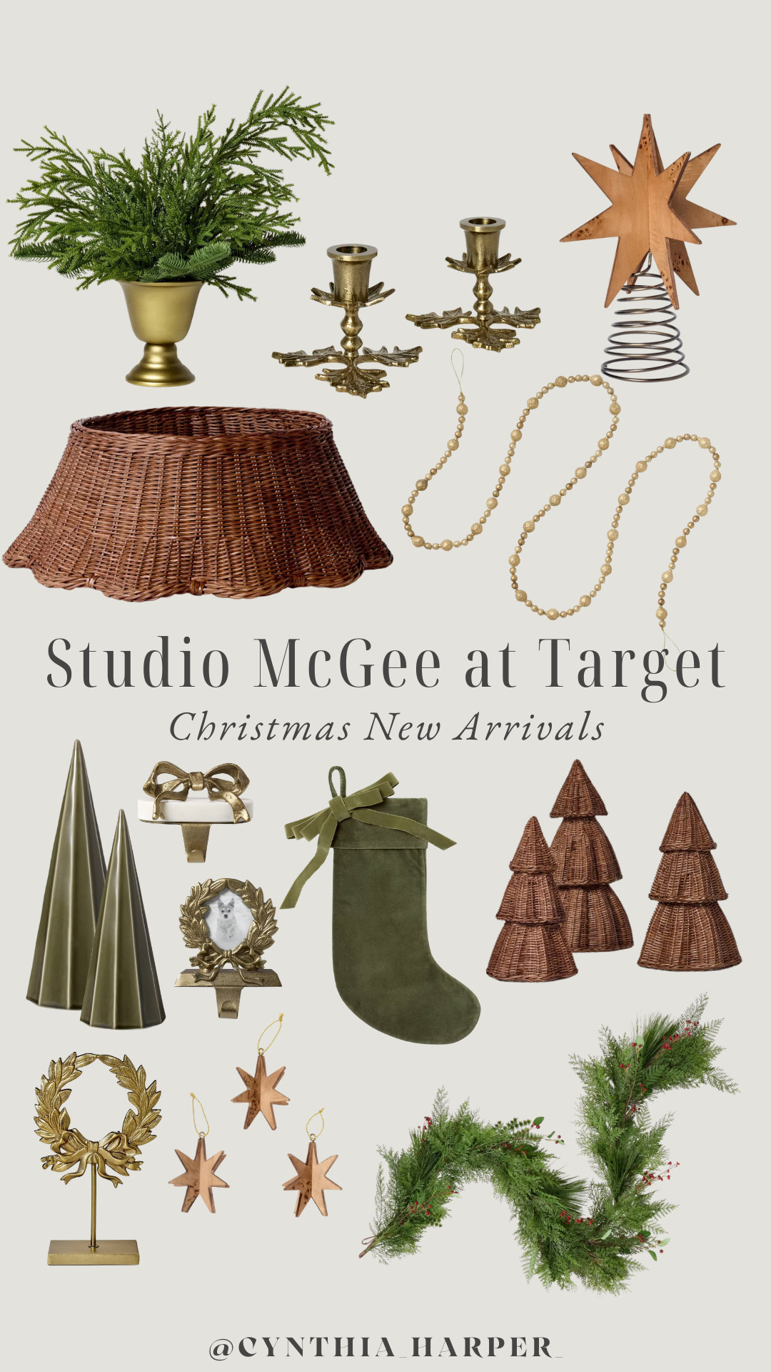 Studio McGee’s new Christmas arrivals at Target just dropped, and they’re pure magic. 

Brass accents, woven textures, and timeless greens that make your holiday decor feel effortlessly elevated! 

#StudioMcGee #TargetStyle #ChristmasDecor #HolidayHome #NeutralChristmas #TargetChristmas 

 #LTKSeasonal