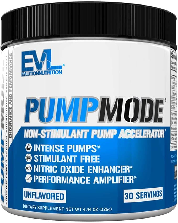 Evlution Nutrition Pump Mode Nitric Oxide Booster to Support Intense Pumps, Performance and Vascu... | Amazon (US)
