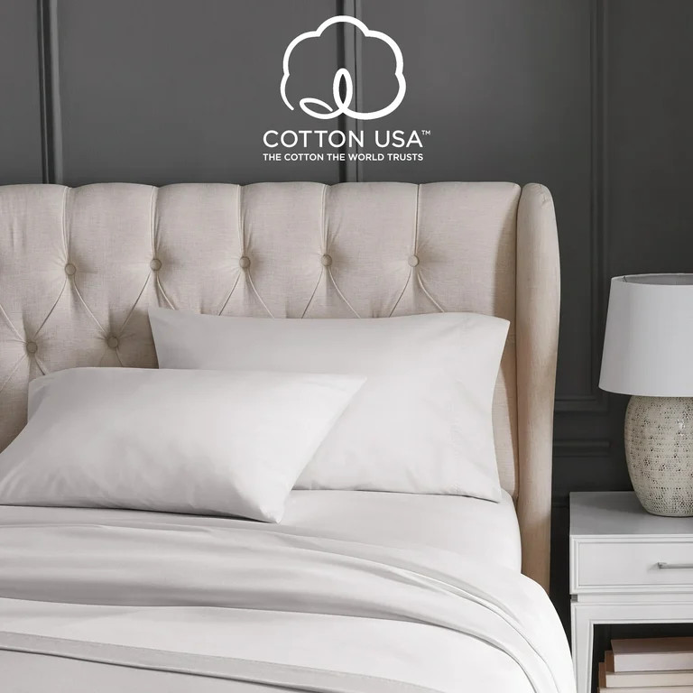 Hotel Style 6-Piece 1000 Thread Count, Platinum Silver, U.S. Grown Cotton Rich Blended Luxury, Be... | Walmart (US)