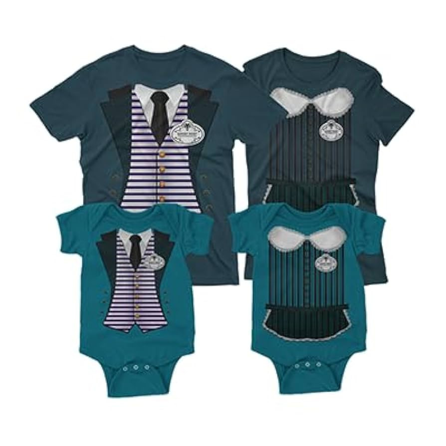 Haunted Mansion Costume Shirt Butler Maid Cosplay - Teal | Amazon (US)