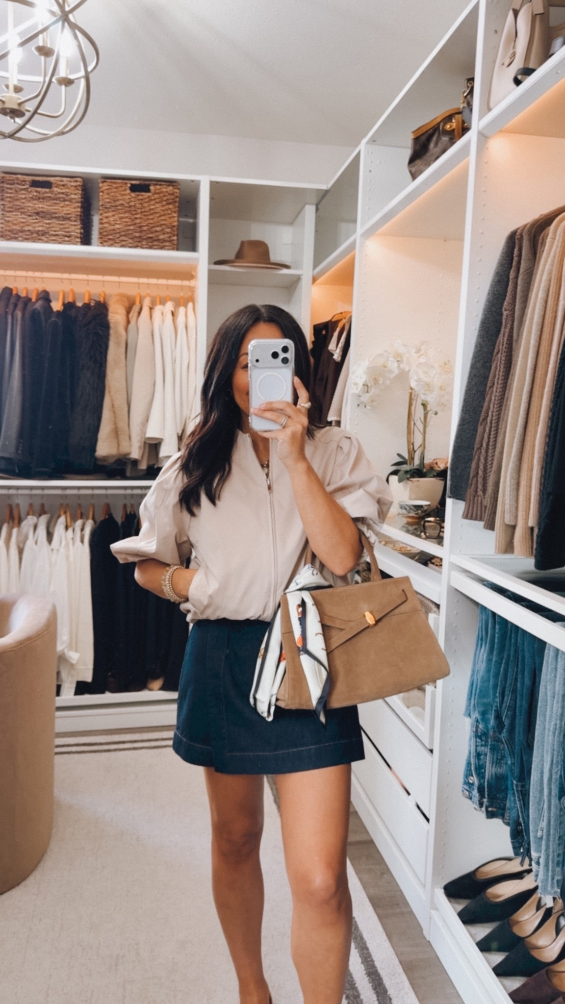 Shopping #ootd 
Wearing a small in the jacket has a nice relaxed fit
Skort wearing my true size 26 

#LTKOver40 #LTKootd