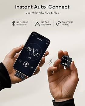 Wireless Lavalier Microphone for iPhone iPad Android With Charging Case 80h Battery Life, Noise C... | Amazon (US)