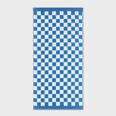 Blue Checker Beach Towel - Sun Squad™ | Target