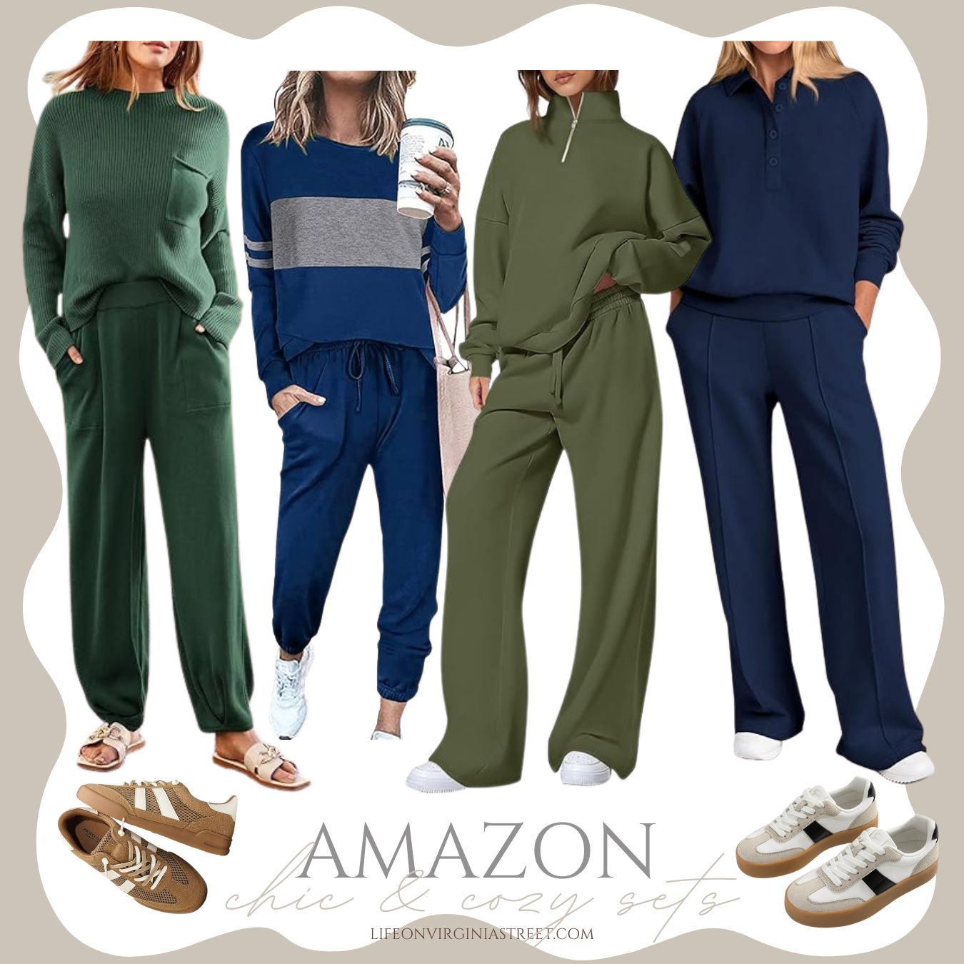 Chic and cozy Amazon sets perfect for travel, game day, running errands, and so much more! These come in lots of fun colors and are a great way to stay cozy while looking polished! #ltkseasonal #ltkfindsunder50 #ltkfindsunder100 #ltksalealert #ltkstyletip #ltktravel #ltkover40 #ltkmidsize #ltkactive 

 

#LTKSeasonal #LTKSaleAlert #LTKFindsUnder50
