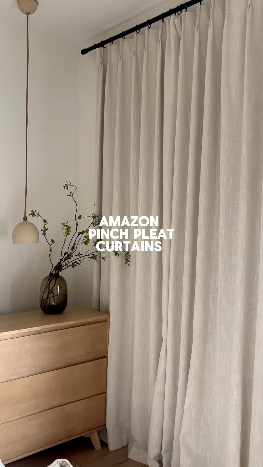 these black out Amazon pinch pleat curtains is one of my favorite finds/purchases and … they’re so affordable ✨

curtain details:

— color: Natural (how beautiful is this linen blend material/texture?)
— pinch pleat
— I purchased two sets of the 40W x 102L 
— full black out (under my curtains, I have these beautiful black out Roman shades but the light would still shine through the sides. Adding an extra layer of these curtains really did the trick and blocked out all of the light) 

#LTKFindsUnder100 #LTKFamily #LTKHome