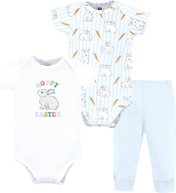 Hudson Baby Holiday Unisex Cotton Bodysuit and Pant Set | Amazon (US)