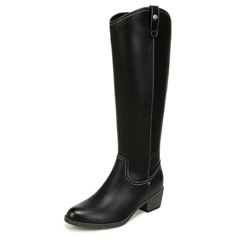 Naturalizer SOUL Women's Zoya Fashion Boot Black Faux Leather 7.5 W | Amazon (US)