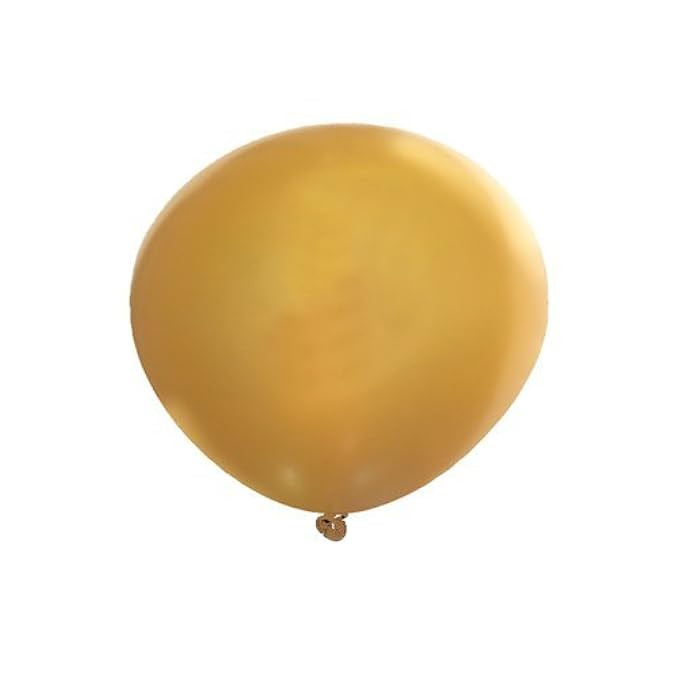 30" Metallic Gold Jumbo Latex Balloons (Pack of 10 pc) | Amazon (US)