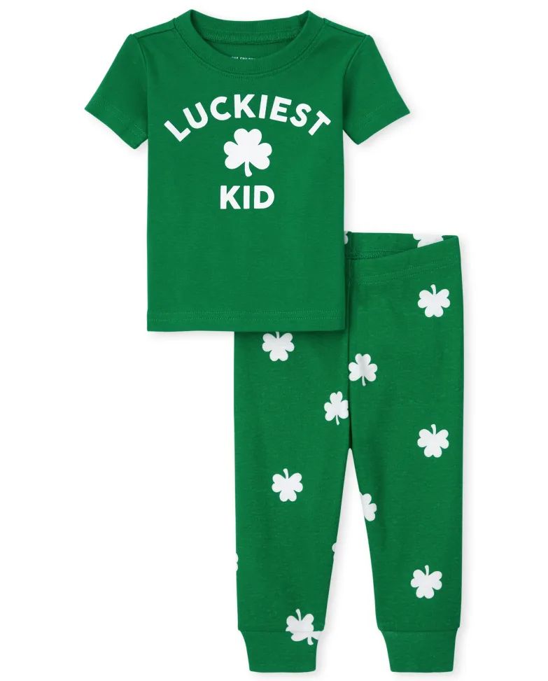 Unisex Baby And Toddler St. Patrick's Day Snug Fit Cotton Pajamas - greenacres | The Children's Place