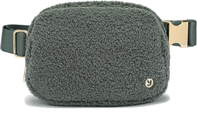 FODOKO Sherpa Belt Bag, Fleece Crossbody Bag Fanny Pack for Women Fashionable Everywhere Waist Bu... | Amazon (US)