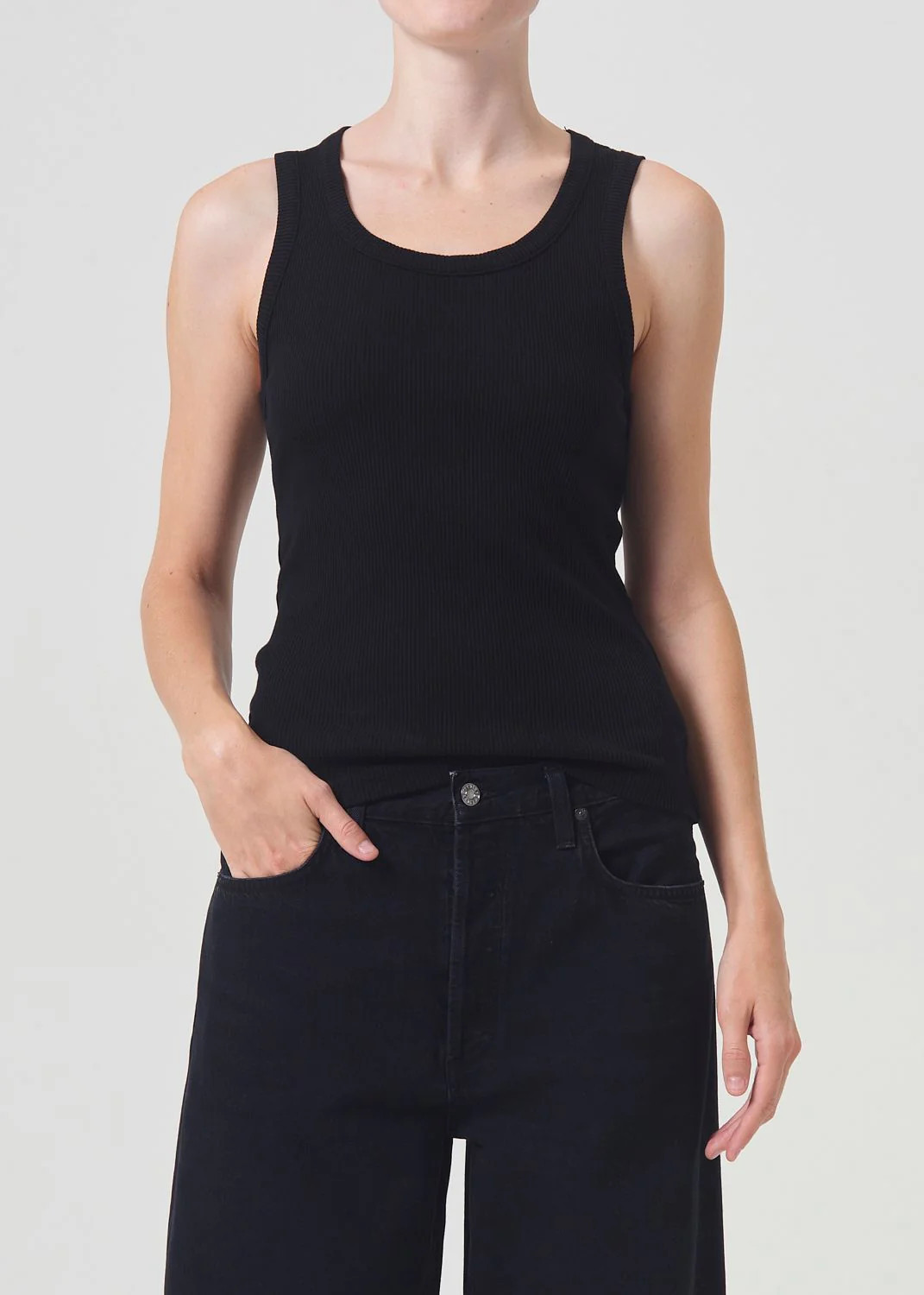 Poppy Tank in Black | AGOLDE