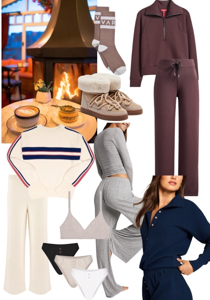 What I’m wearing after a day of skiing for takeout by the fire and an early bed!



#LTKSeasonal #LTKTravel #LTKselfcare