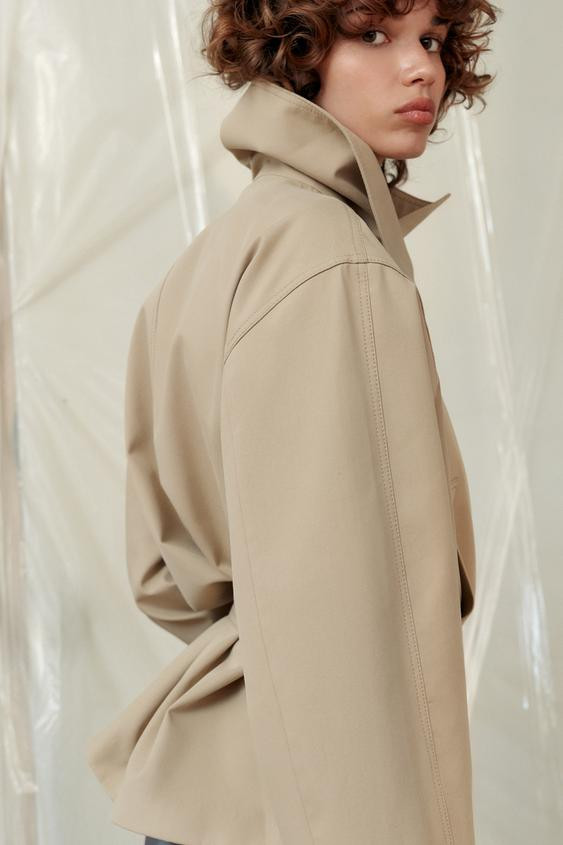 SHORT BELTED TRENCH COAT | Zara US